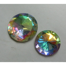 Ab Couleur Ronde Plat Dos Pierres Perles